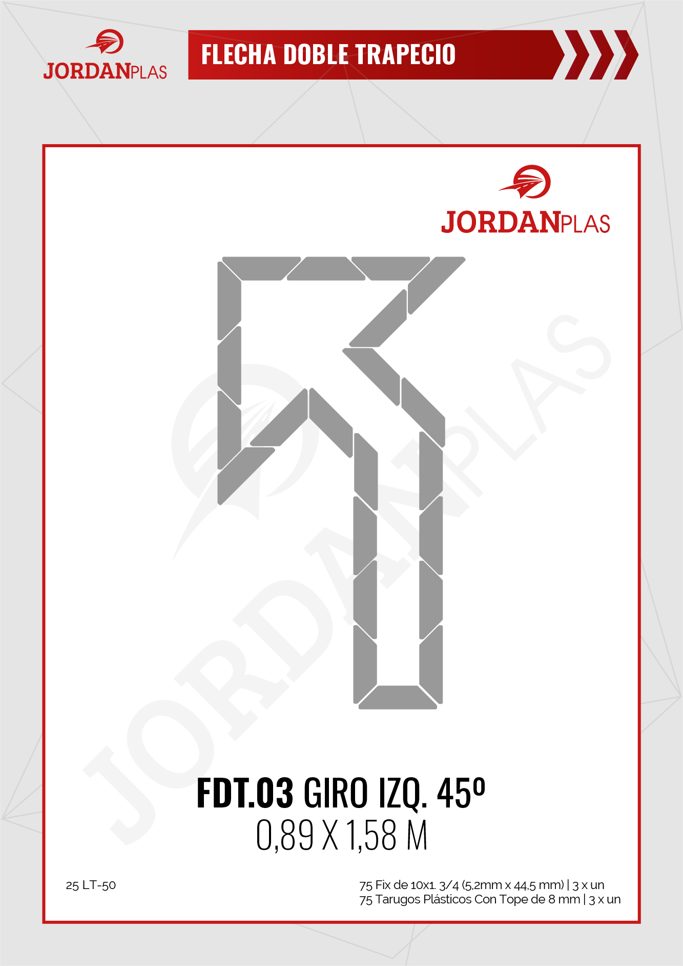 FDT03 Giro a la Izq 45°